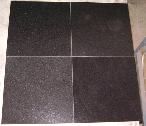 Granite Tiles - Granite, 12x12 Inches, Black, 10mm | Durable, Heat Resistant, UV Resistant, Moisture Resistant, Polished Finish