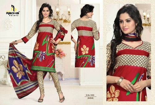V-Neck Cotton Salwar Kameez