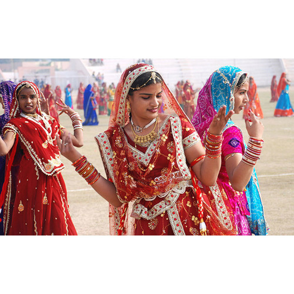 Maroon Ghoomar Costumes