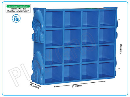 Blue Storage Shelf