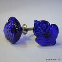Blue Pottery Door Knob - Application: For Home