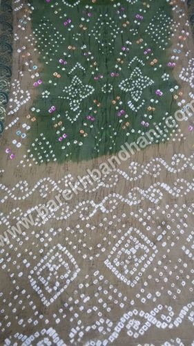 Fancy Jacquard Bandhani Sarees