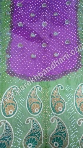 Jacquard Bandhani Work