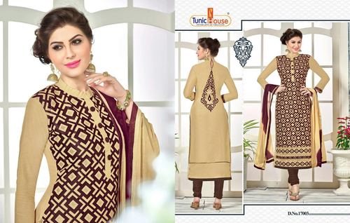 Ladies Embroidery Cambric Cotton Suit