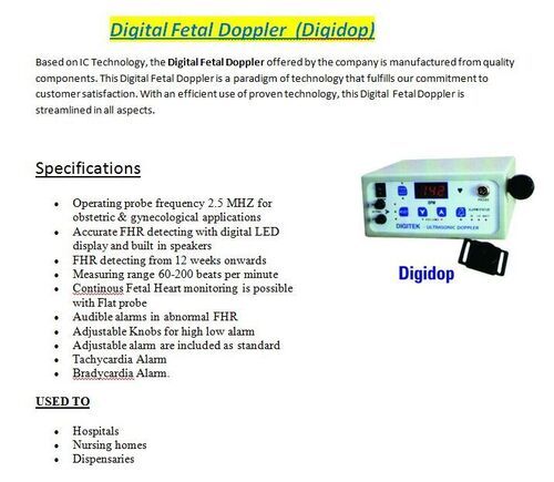 Table Top Fetal Doppler