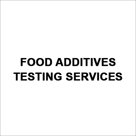 Food Additives Testing Services