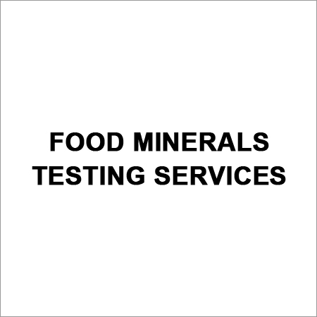 Food Minerals Testing Services By ADVANCE RESEARCH & ANALYTICAL SERVICES