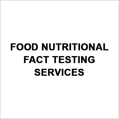 Food Nutritional Fact Testing Services