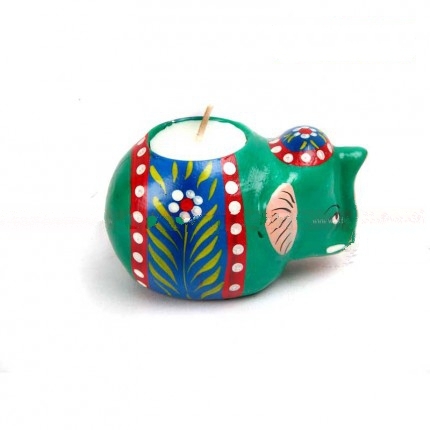 Teracotta Elephant Candle Holder