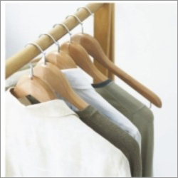 Wooden Shirt Hanger - Wood Material, Standard Size , Natural Wood Color Finish for Elegant Clothing Display