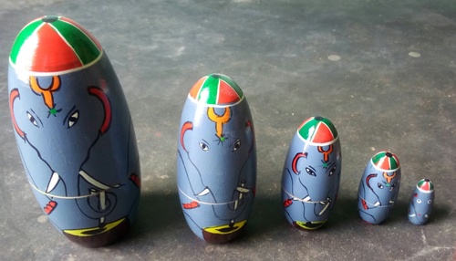 Elephant 5 in 1 Doll