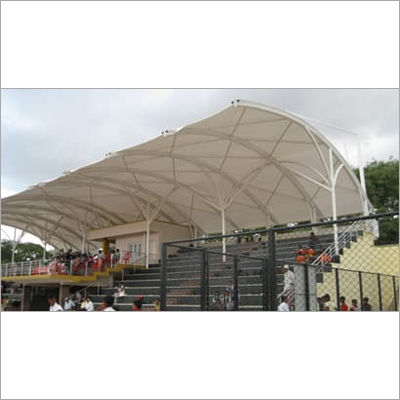 White Tensile Structure Sheds