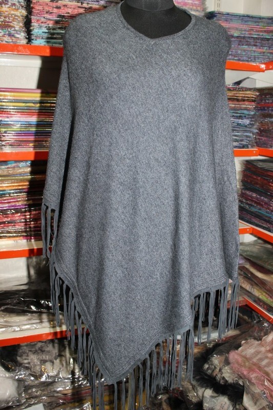  Leather Tussle Poncho