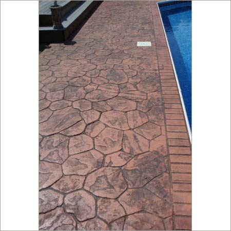 Pool Deck Stamped Concrete Flooring