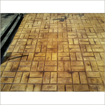 Stamped Concrete Brick Walkway