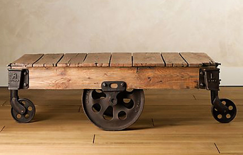 Industrial Cart Table