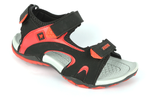 Men's Black Red Color Sandal