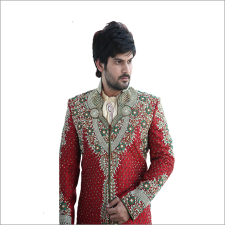 Embroidered Groom Sherwani