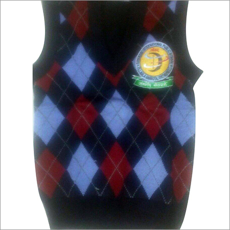 Wool Half Sleeve School Sweater