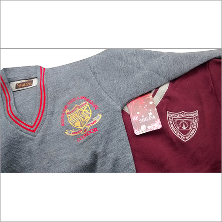 High School Uniform Sweater - Wool, Unisex V-Neck With Long Sleeves | Machine Washable, Skin Friendly, Noted Quality, Excellent Finishing