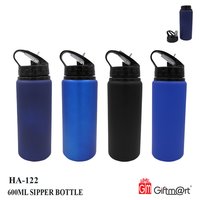 Black Sipper Bottle 600 Ml