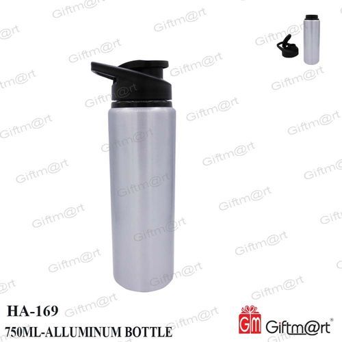 Silver Aluminum Water Bottle 750Ml