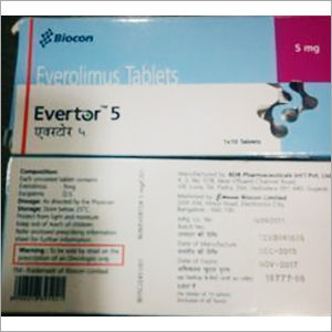 Evertor Tablets - 5mg & 10mg | Everolimus, Reduces Tumor Blood Supply, Blocks Cancer Growth, Safe for Consumption