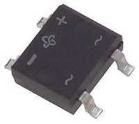 Smd Bridge Rectifier - 5mm X 5mm, 1000v Voltage, 1a Current | Plastic Material, Surface Mount Design, Wide Operating Temperature -55°c To +150°c