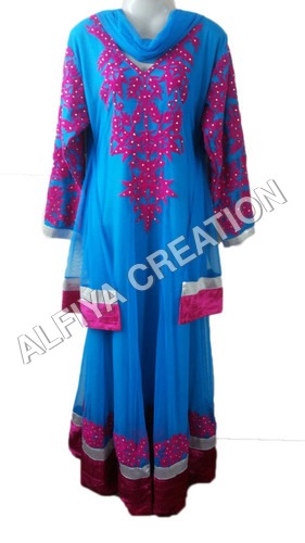 Designer look fancy long length maxi dress kaftan