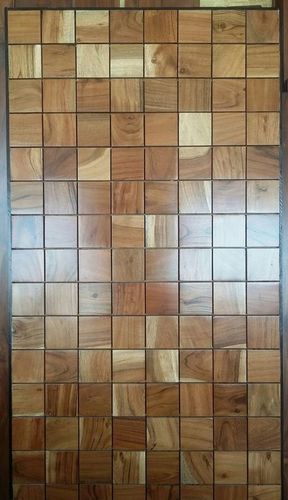 Solid Wood 3 D Decorative Wall Panel Size: 28X600X1200 Mm