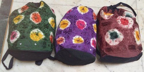 Purple Cotton Travelling Bags