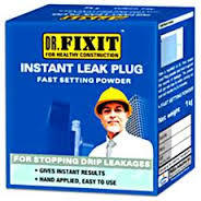 Fast Setting Powder For Sealing Of Drip Leakages