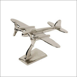 Nickel Finish Aeroplane - Aluminum, Various Sizes, Nautical Style, Lightweight, Washable | Trendy Look, Beautiful Design, Perfect Finish