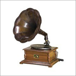 Gramophone Shiny Brass