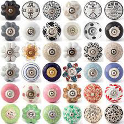 Ceramic Metal Door Knob