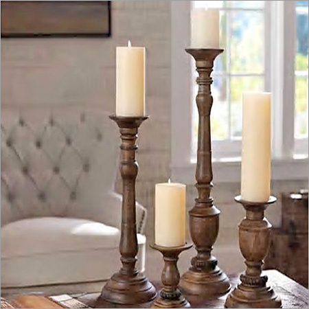 Wood Candle Holders