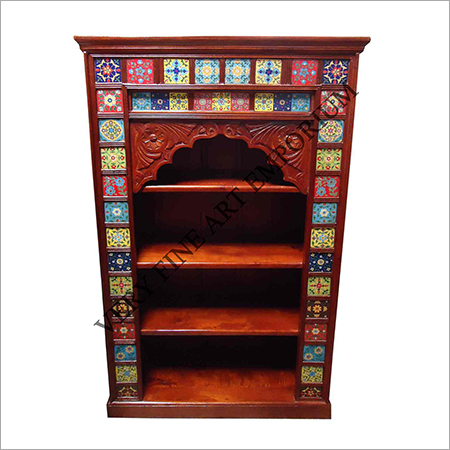 Tile Fitted Wooden Bookshelf