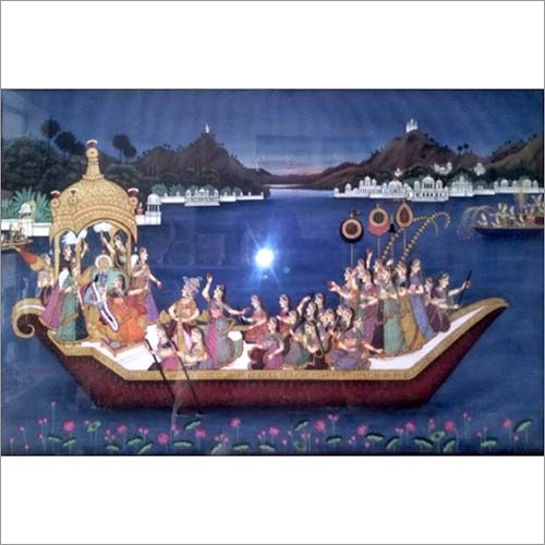 Miniature Painting - Hand-Painted Canvas, Varied Dimensions, Multiple Colors | Elegant, Durable, Eye-Catching Art