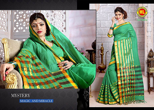 Green Best Cotton Sarees
