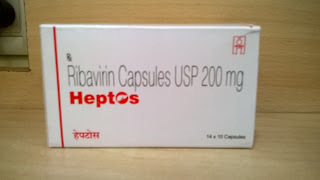 Heptos - Ribavirin Capsules 200 mg Pack of 14x10 | Viral and Hepatitis Treatment