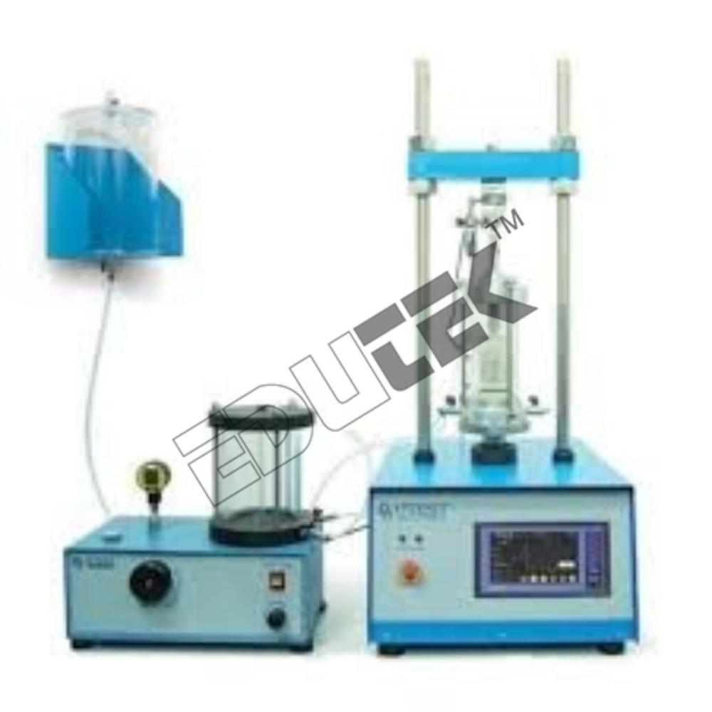 Soil Strength Tester - Stainless Steel Aluminum, 500x400x700 Mm, Blue/light Grey, Digital Display, 50kn Capacity, Semi-automatic