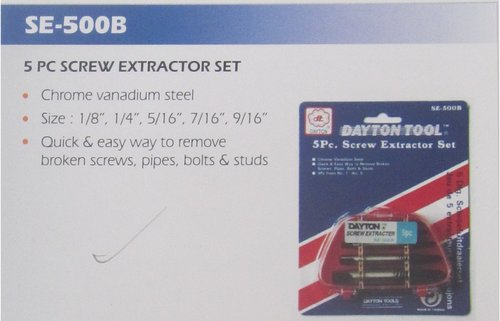 5 PC Screw Extractor Set