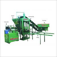 Semi-automatic Fly Ash Brick Machine - 70 Ton High Pressure, 250 Liter Oil Tank Capacity | 6 To 8 Bricks Per Cycle, High Durability, Hydraulic Method