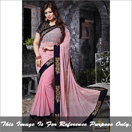 Plain Chiffon Sarees