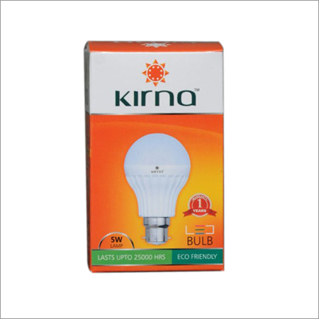 White LED Bulbs - Plastic, 60x60x120mm, 9W, E27 Base | Energy Saving, Bright Light, Long Life, Compact Size