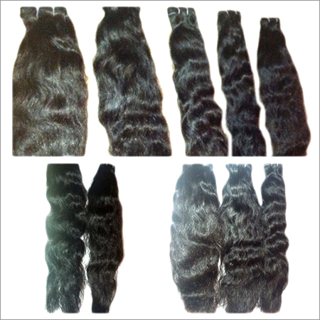Machine Weft Wavy Hair - Remy Hair, 12-24 Inches, Multiple Colors | Natural Waves, Smooth Texture, Suitable for All Hair Types