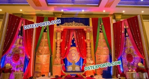 Traditional Indian Wedding Stage Decoration