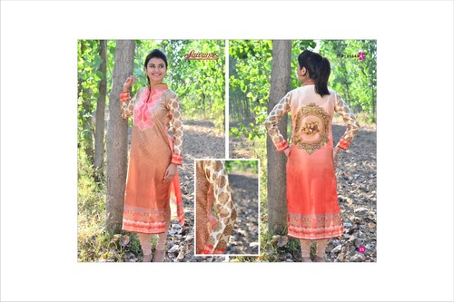Digital Kurtis - Cotton, Varying Sizes, Orange | Digital Print, Stylish Design, Comfortable Fabric, Vibrant Colors, Durable Material, Easy to Maintain