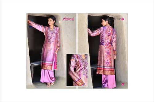 Digital Kurtis - Silk, 54x36 Inch, Lavender | Digital Print, Stylish Design, Comfortable Fit, Durable Fabric, Vibrant Colors