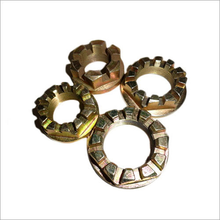 Castle Nut (12 Slot with Flange)